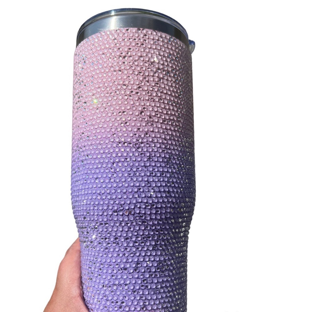 40oz blinged ombré tumbler